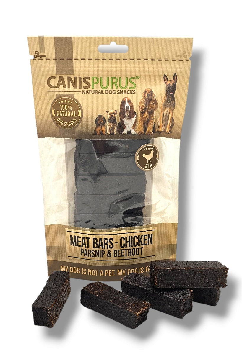 Meat Bars Kip, Pastinaak & Rode Biet | Canis Purus | Trainingssnack