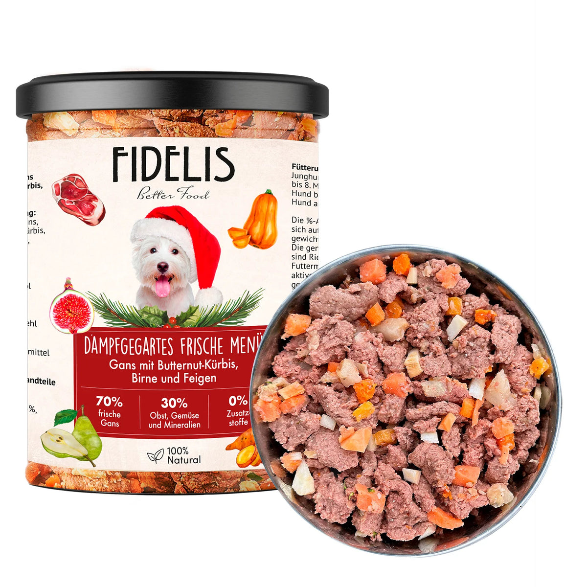 Kerstmenu Gans | Fidelis | gestoomde voeding