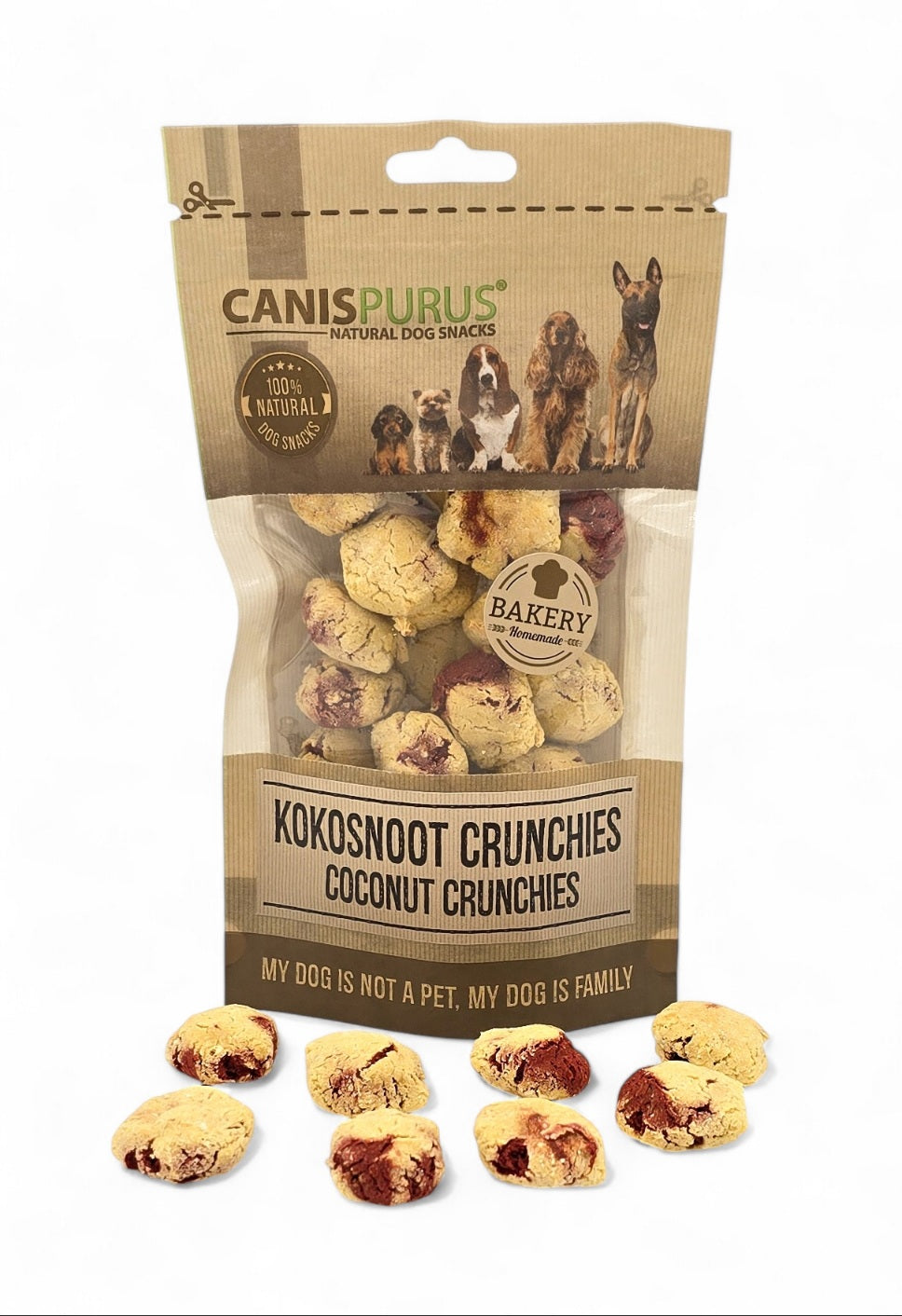 Kokosnoot & Hert Crunchies Bakery | Canis Purus | Trainingssnack