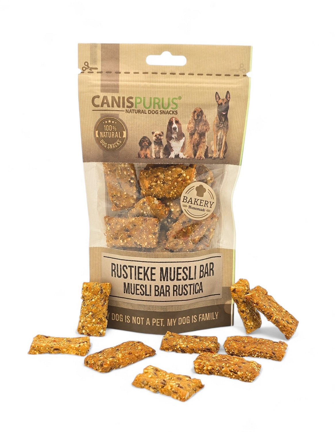 Rustieke Muesli Bar Bakery | Canis Purus | Trainingssnack