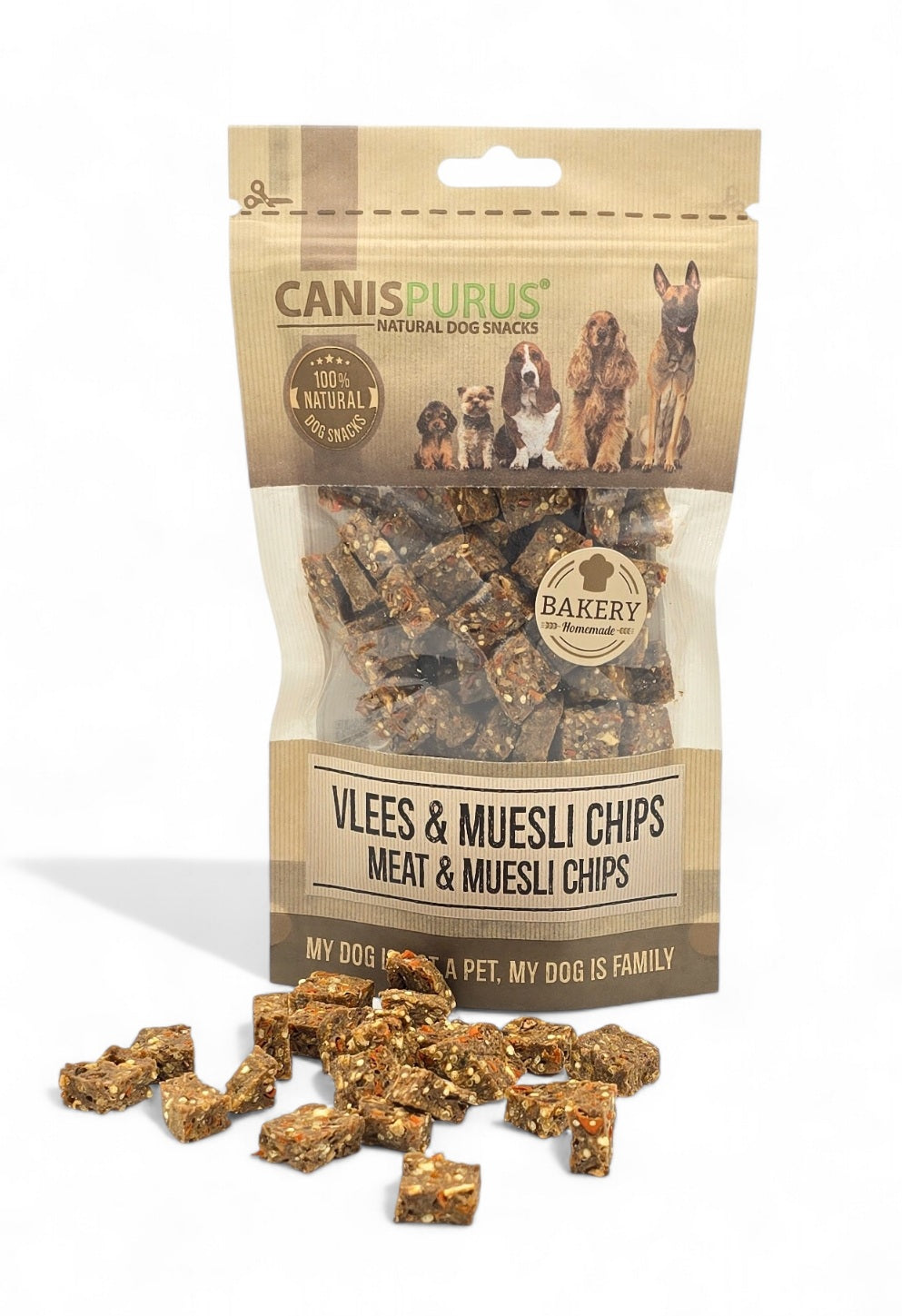 Vlees & Muesli Chips Bakery | Canis Purus | Trainingssnack