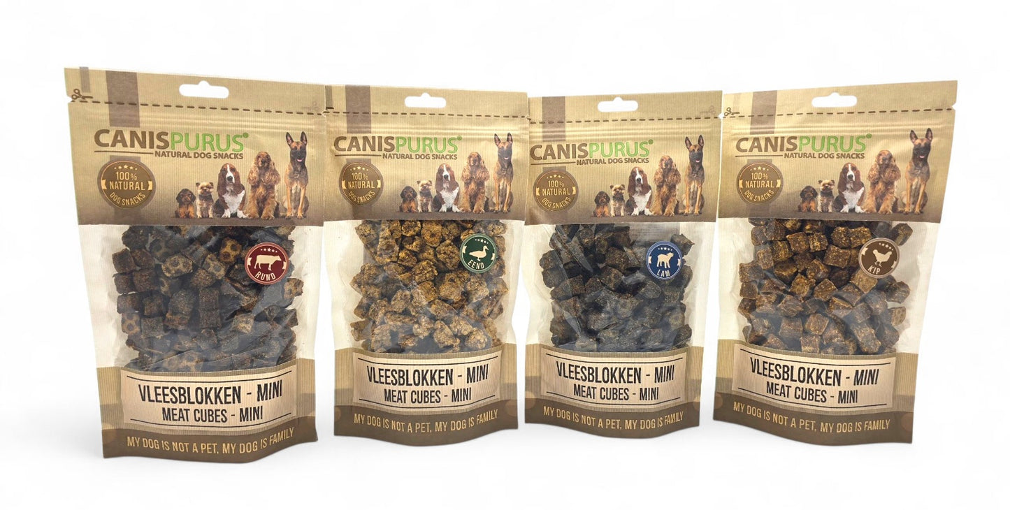 Kip Mini Vleesblokjes | Trainingssnack | Natuurlijke hondensnack