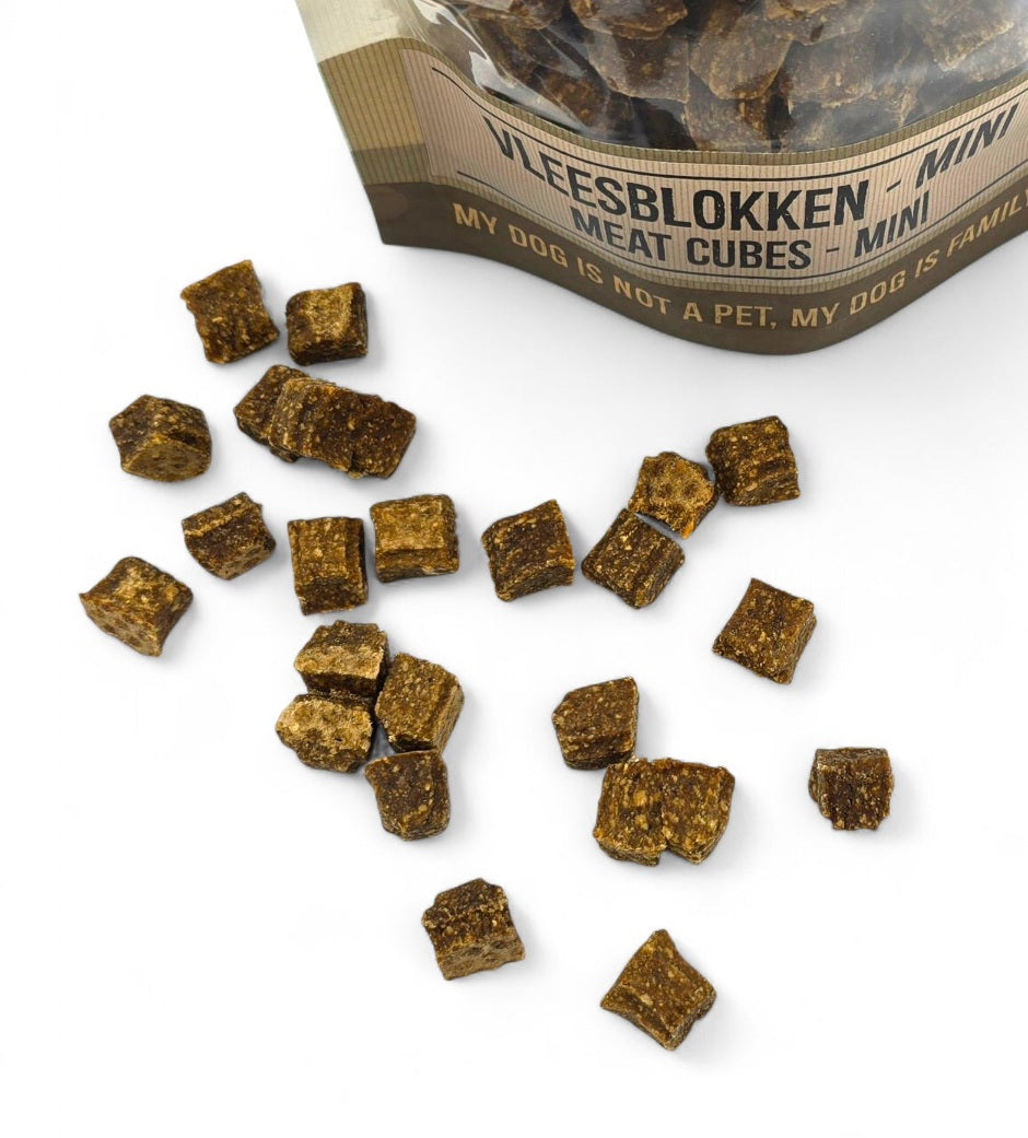 Eend Mini Vleesblokjes | Trainingssnack | Natuurlijke hondensnack