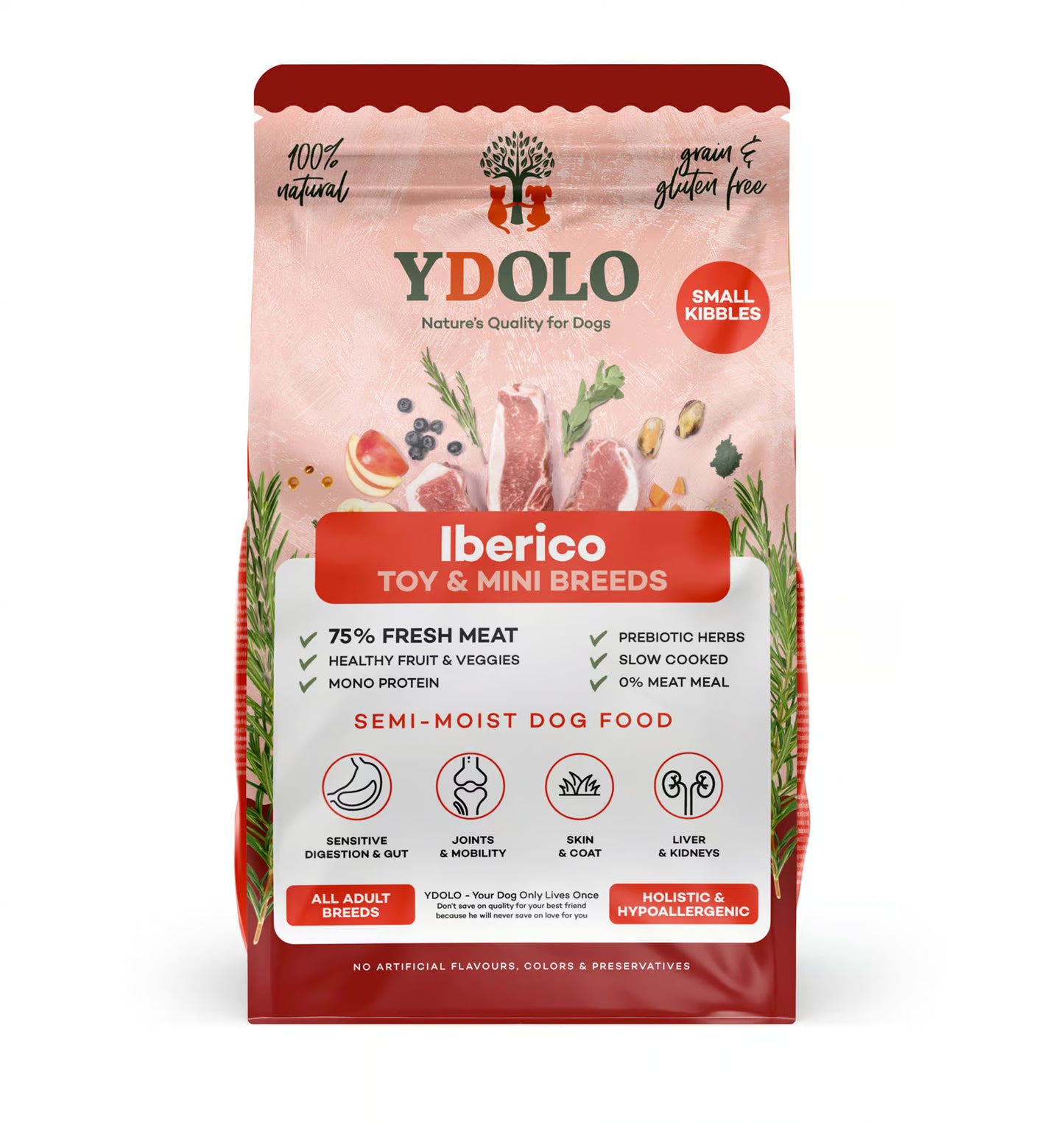 Iberico Mini | Ydolo Healthy & Pure | Semi-moist hondenvoer