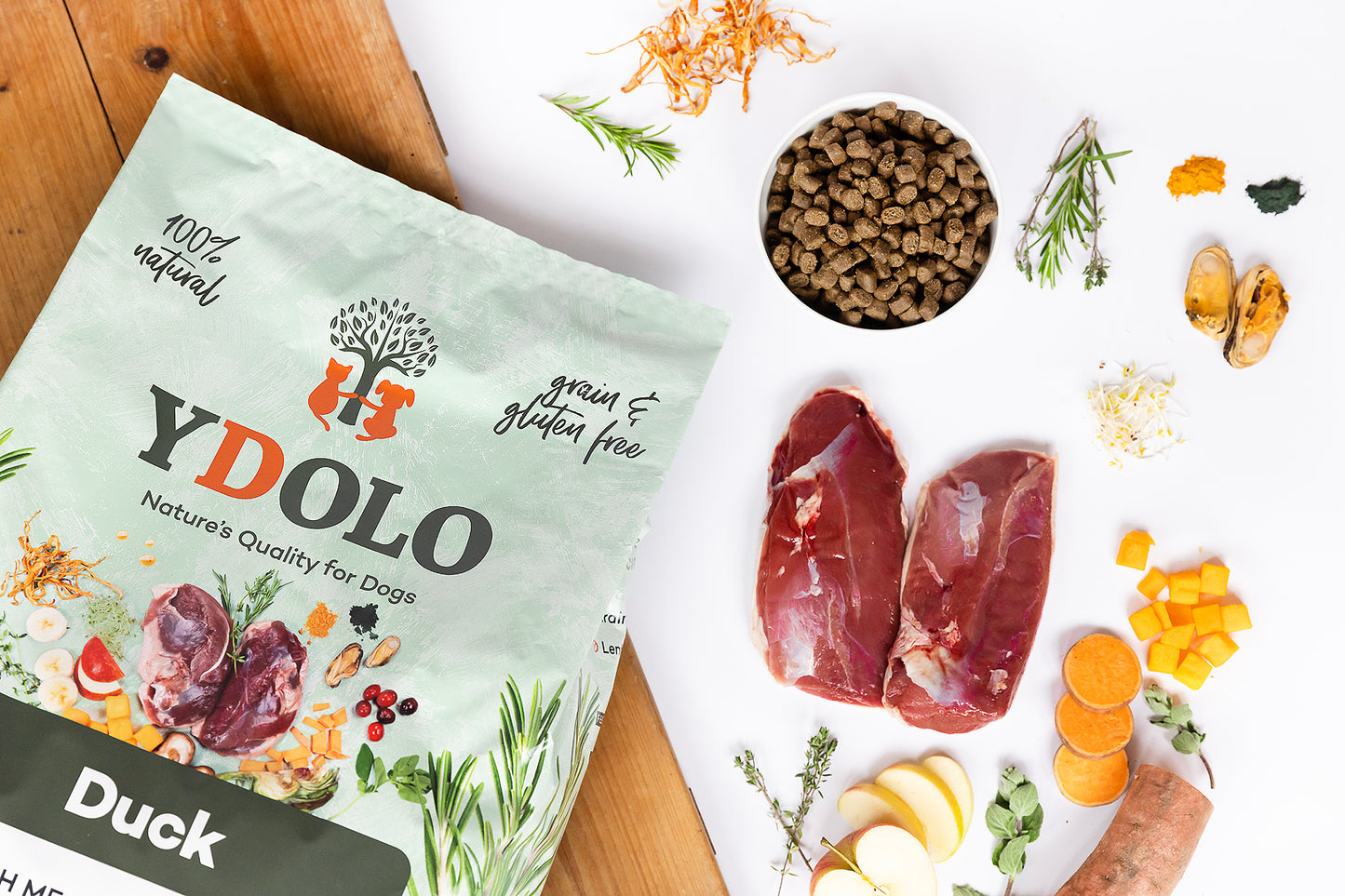 Duck Mini | Ydolo Healthy & Pure | Semi-moist hondenvoer