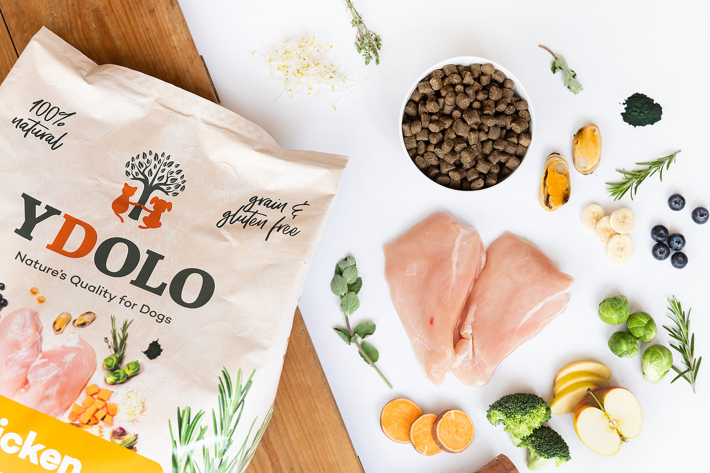 Chicken | Ydolo Healthy & Pure | Semi-moist hondenvoer