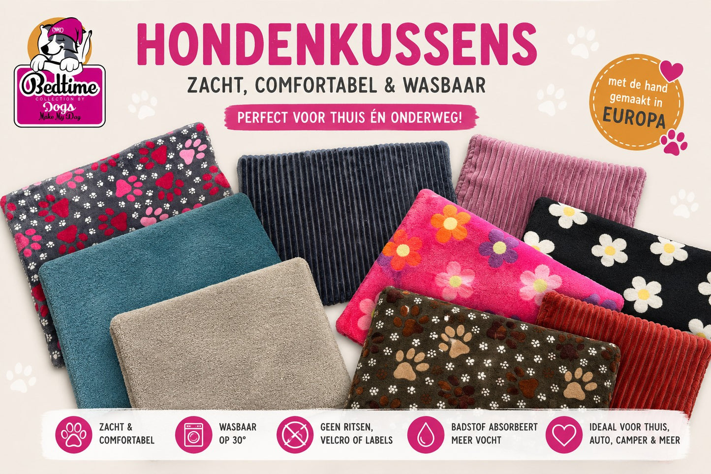 Hondenkussen | Dogs Make My Day | Hondenkussen